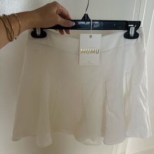 Show Me Your MuMu White Skater Skirt